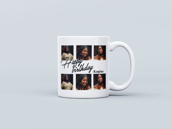 Happy Birthday 6 Pic Collage Mug