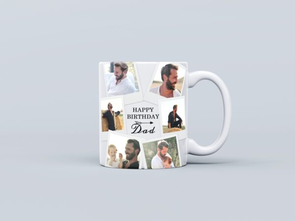 Happy Birthday 6 Pic Collage Mug