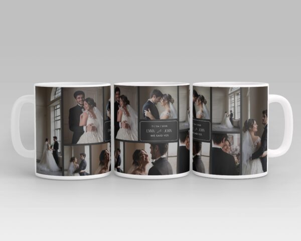 Wedding 8 Pic Collage Mug