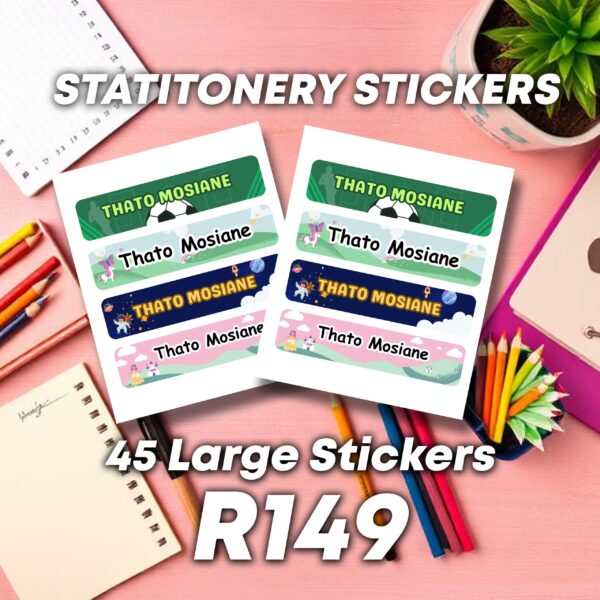 45 x Large School Stickers